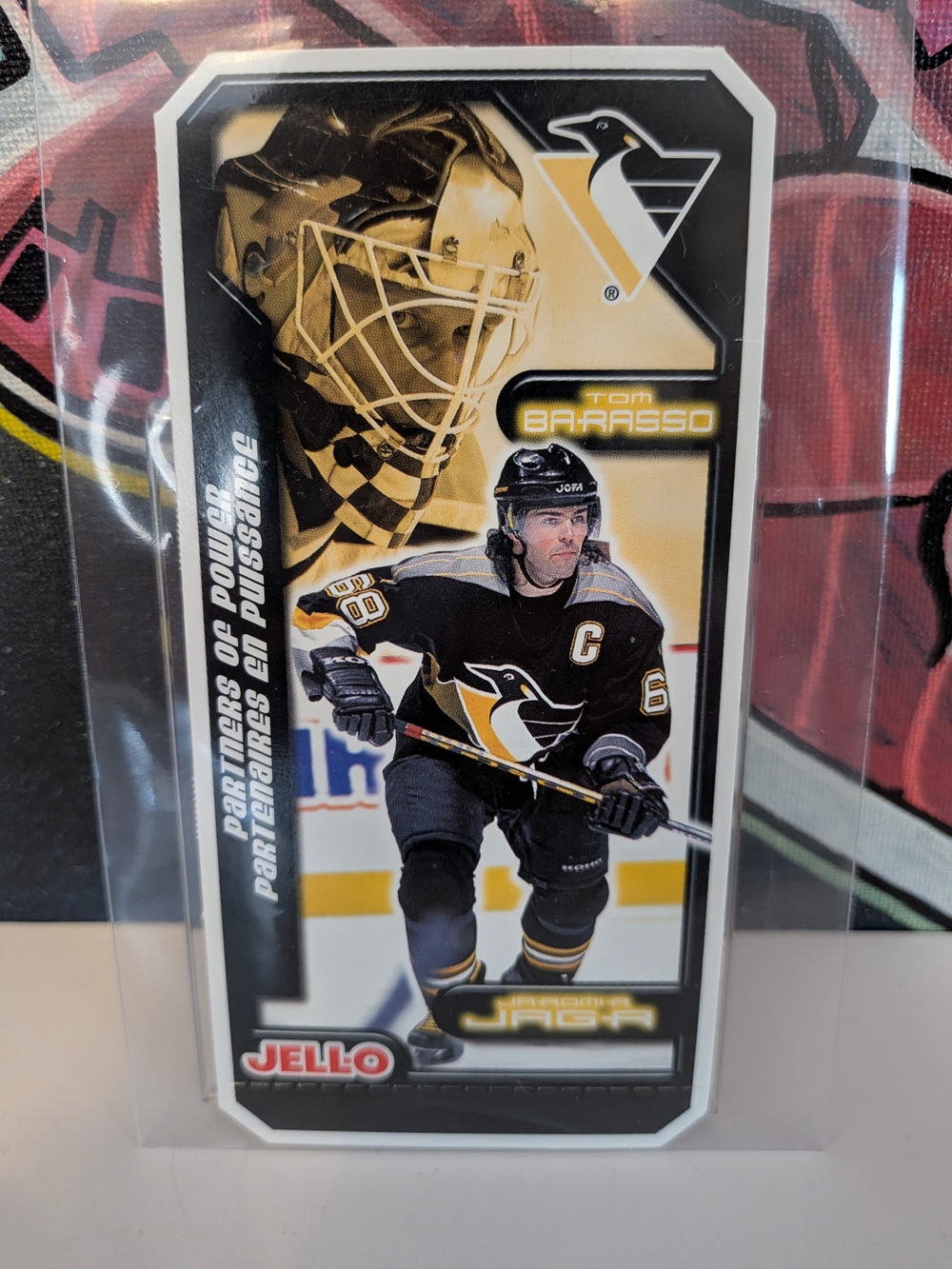 1999-00 Jell-O Jaromir Jagr & Tom Barasso "Partners of Power"